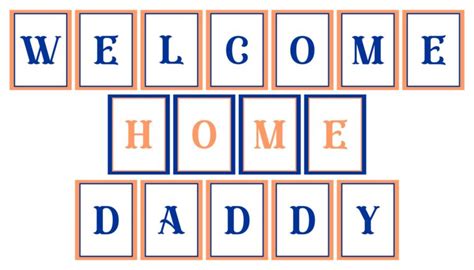 Printable Welcome Home Banner - Printable JD