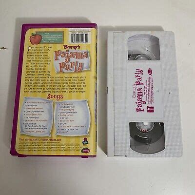 Barney Friends Pajama Party Vhs Video Tape Grelly Usa