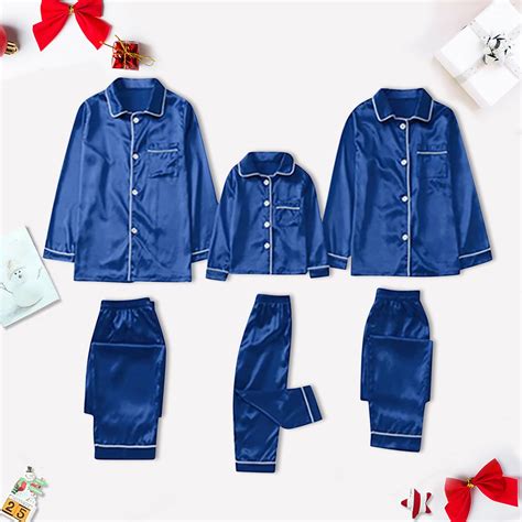 Christmas Savings Clearance! Bxsruta 2 Piece Pajamas Set Satin