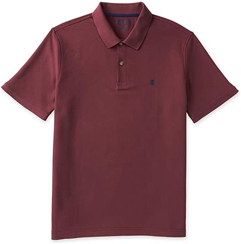 IZOD Mens Advantage Performance Solid Golf Polo Shirts