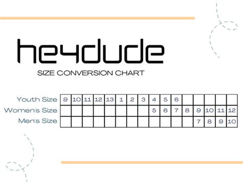 Hey Dude Shoes Size Chart – Glik's