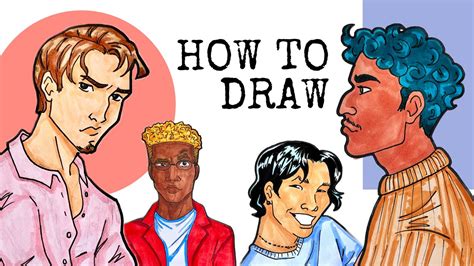 How To Draw Basic Masculine Faces Multiple Ethnicities Handsome