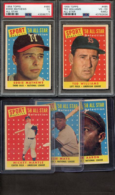 Lot Detail Topps Complete Baseball Set W Psa Graded Cards