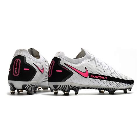 Tacos De Futbol Nike Phantom Gt Elite Fg Blanco Rosa Negro