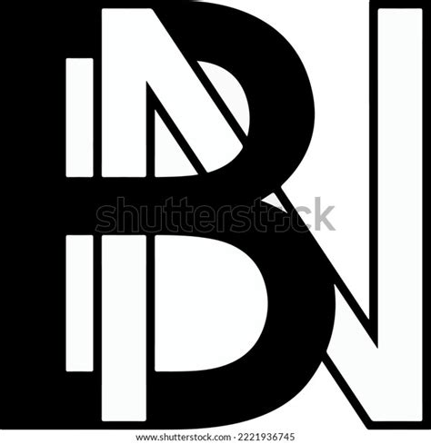 Logo Sign Bn Nb Icon Sign Stock Vector Royalty Free 2221936745