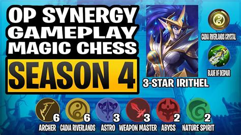 OP SYNERGY MAGIC CHESS SEASON 4 PART 2 6 ARCHER 6 CADIA RIVERLANDS