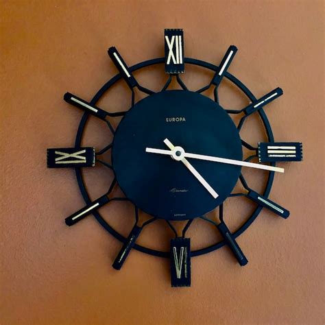 Wrought Iron Clock Etsy