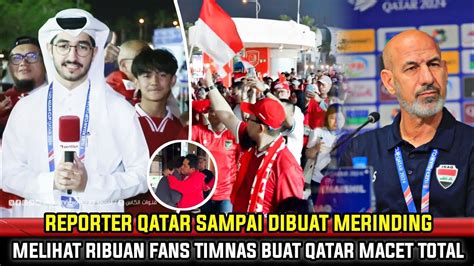 SUPORTER TIMNAS PECAHKAN REKOR DI QATAR RIBUAN FANS INDONESIA BUAT