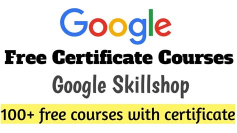 Google Free Certification Courses Google Skillshop 2020 YouTube