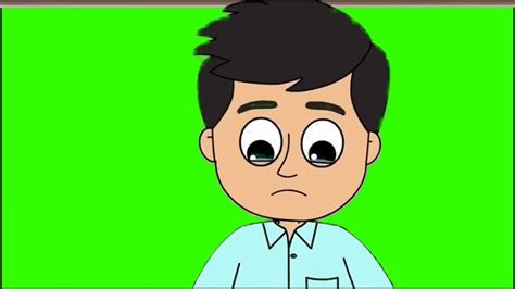 Green Screen Cartoon Actor Animation Cartoon Character Green Screen