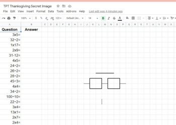 Thanksgiving Pixel Art Math Fluency By Dana Brooks Tpt