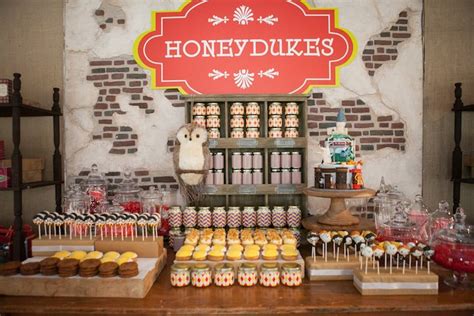 Karas Party Ideas Honeydukes Hogwarts And Harry Birthday Party Karas