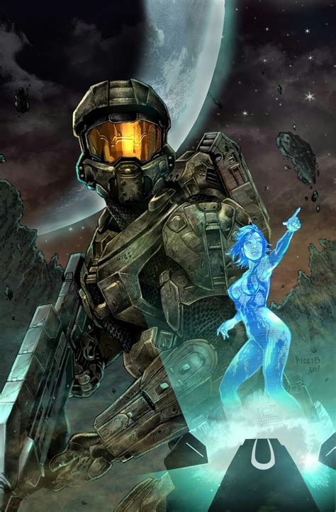 John And Cortana Halo Armor Halo Master Chief Master Chief And Cortana