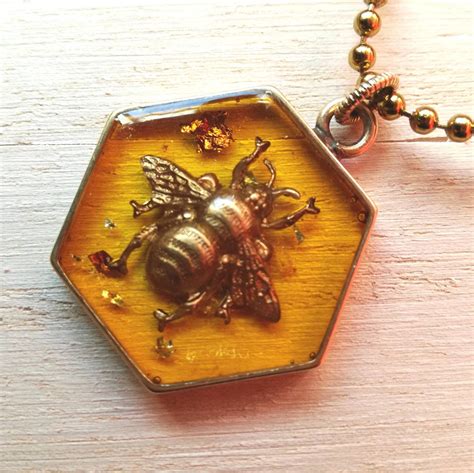 Bee Necklace Honey Bee Necklace Queen Bee Necklace Busy Bee Necklace