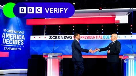 Fact Checked Claims From The Vance Walz Vice Presidential Debate Bbc News