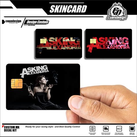 Jual Asking Alexandria Stiker Pelindung Kartu Skin Card Atm Sim Ktp E