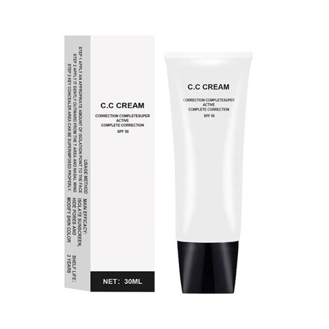 Skin Tone Adjusting Cc Cream Spf 43 Makeup Color Correcting Cream Moisturizing Self Adjusting