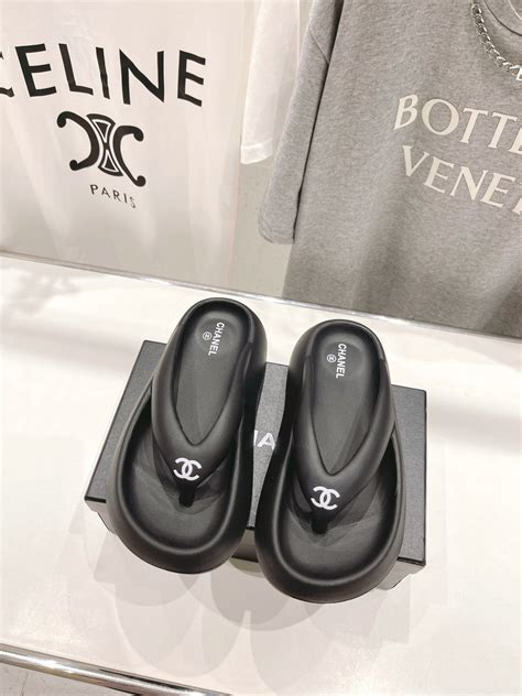 Chanel summer black slippers