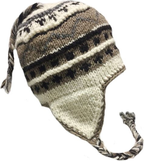 Everest Designs Knitwear Nepal Hand Knit Sherpa Hat With Ear Flaps