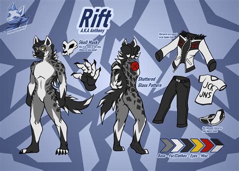 Artstation Rift Reference Sheet Anthonys Fursona