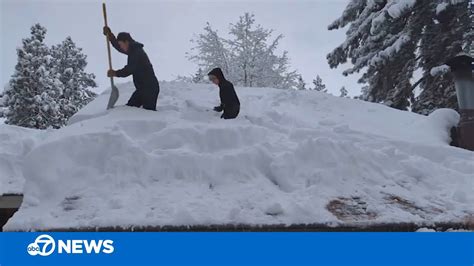 Lake Tahoe Residents Prepare For Another Large Snowstorm This Week