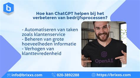 Hoe Kan Chatgpt Helpen Bij Het Verbeteren Van Bedrijfsprocessen