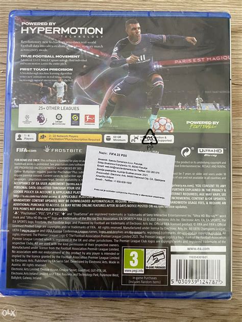 Ps5 Fifa 22 Playstation 5 2022 Igre Olx Ba