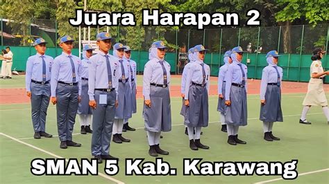 Final Jabar 2023 Penampilan Paskibra Sman 5 Karawang Perwakilan