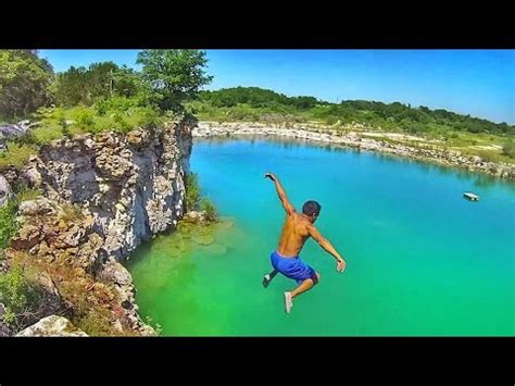 Epic Texas Cliff Jumping Temple Belton Tx Youtube