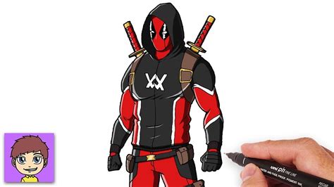 Como Dibujar Deadpool Alan Walker Paso A Paso Dibujos Para Dibujar