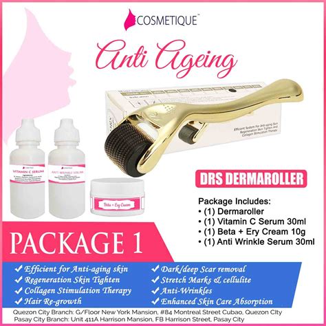 Anti Aging Package 1 Drs Dermaroller Micro Needling Collagen