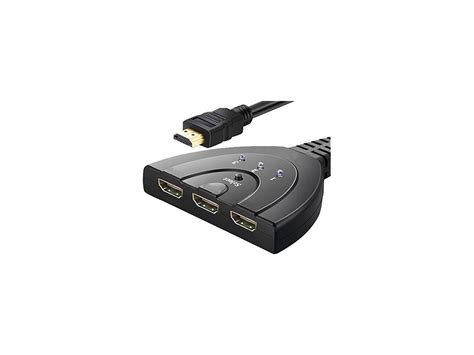 XtremPro 64301KT 3 Ports HDMI Switch With Pigtail Cable Ultra High