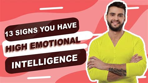 13 Signs You Have High Emotional Intelligence Youtube