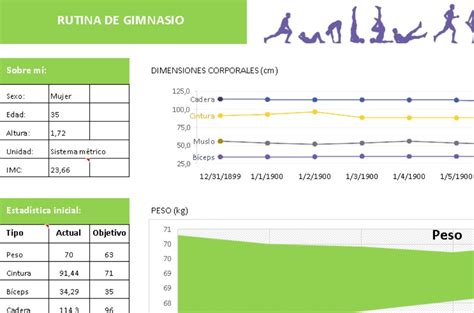 Plantilla Excel Rutina De Gimnasio Descargar Gratis