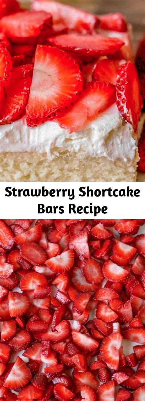 Strawberry Shortcake Bars Recipe Am Chef