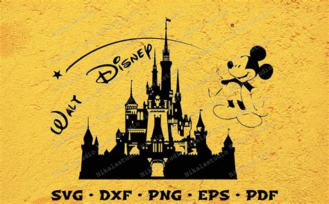 Walt Disney Svg File Disney Castle Svg Mickey Mouse Svg Star Svg