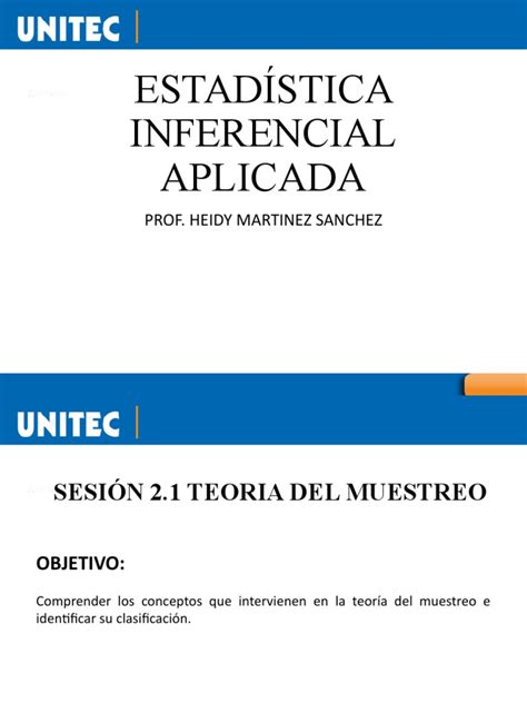 Sesión 21 Teoria Del Muestreo Pdf Muestreo Estadísticas Estadísticas