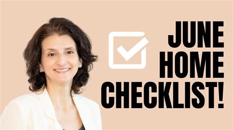 June Home Maintenance Checklist Youtube