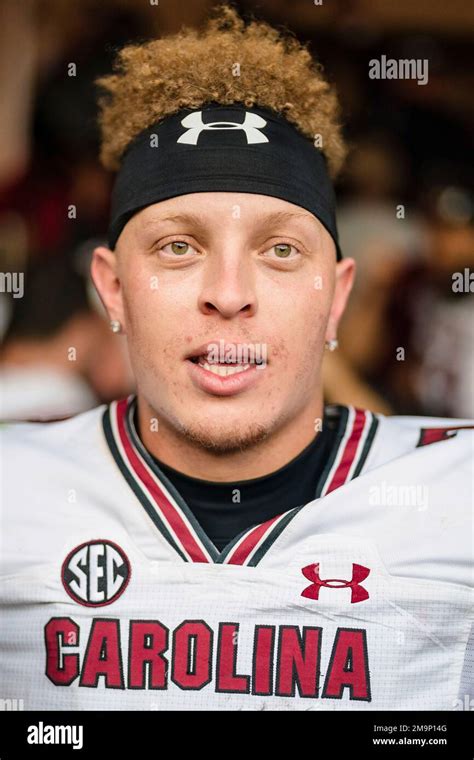 South Carolina Quarterback Spencer Rattler 7 Looks On After Defeating