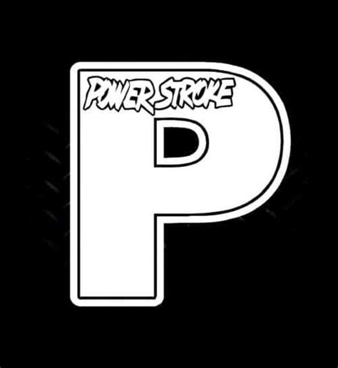 Ford Powerstroke P Truck Ford Decal Sticker Made In Usa