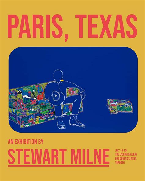 Paris, Texas, an exhibition by Stewart Milne at The Lyceum Gallery