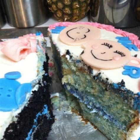 Twin Gender Reveal Cakes - CakeCentral.com