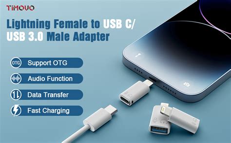 Amazon Timovo Lightning Male To Usb C Female Adapter Lightning