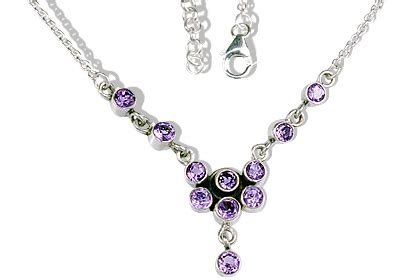 Amethsyt Necklaces, Amethsyt Beaded Necklces, Sterling Silver Amethyst ...