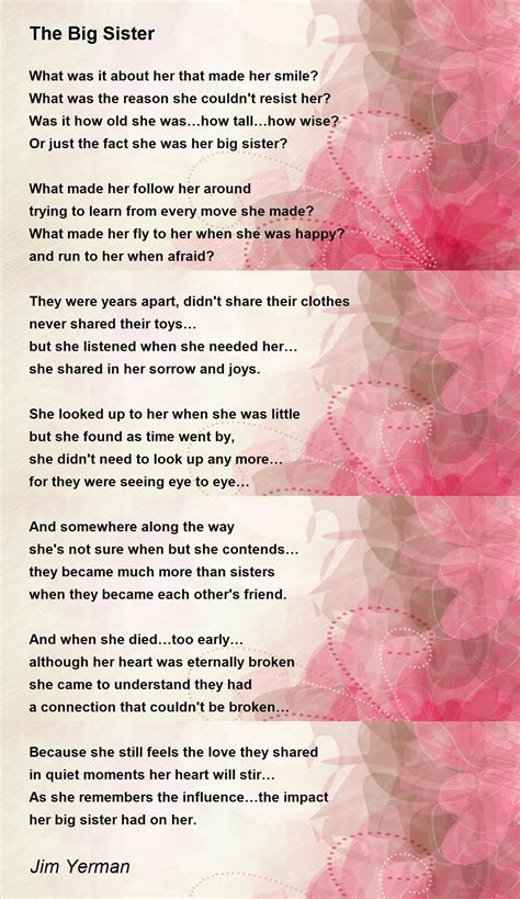 Big Sister Poems