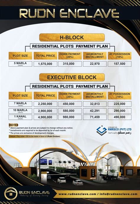 Rudn Enclave Rawalpindi Payment Plan Booking The Property Guider