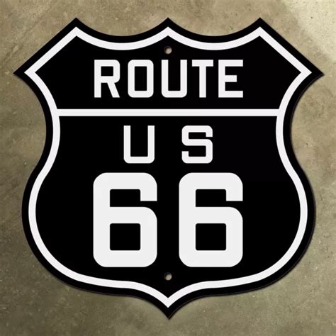 ILLINOIS US ROUTE 66 highway marker sign mother road Chicago Springfield 1926 £132.49 - PicClick UK