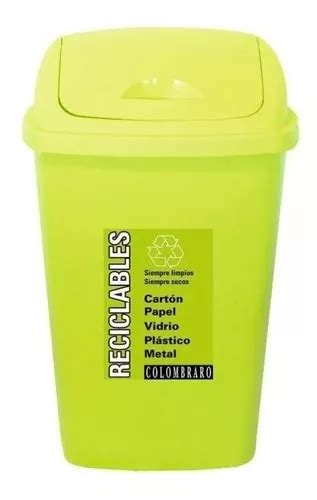 Tacho De Residuos Basura Lts T Rebatible Colombraro