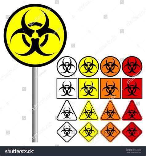 Biological Hazard Symbol Icon Stock Vector 515530855 - Shutterstock