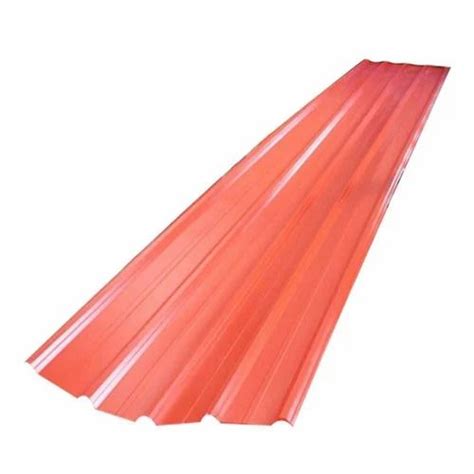 Orange Colour Coated Roofing Sheet Thickness Of Sheet 0 2mm At Rs 81